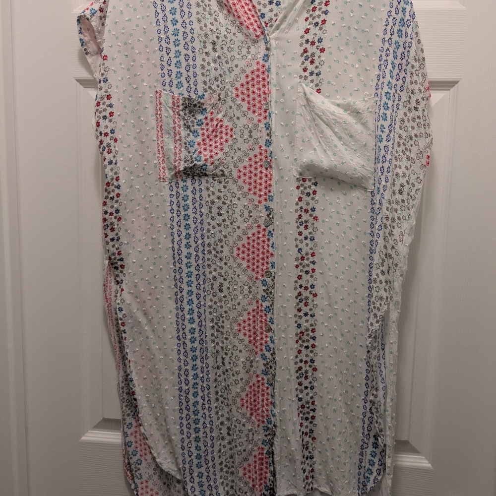 Lovestitch Floral Button-Up Blouse